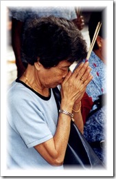 Riau Islands - Old Lady Worshipping